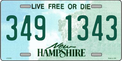 NH license plate 3491343