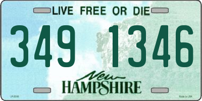 NH license plate 3491346