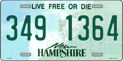 NH license plate 3491364