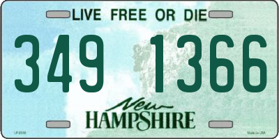 NH license plate 3491366