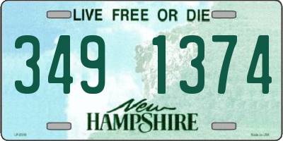 NH license plate 3491374