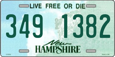 NH license plate 3491382