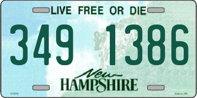 NH license plate 3491386