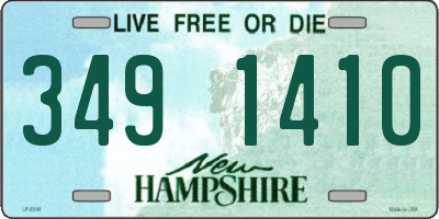 NH license plate 3491410