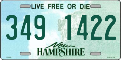 NH license plate 3491422