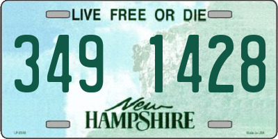 NH license plate 3491428
