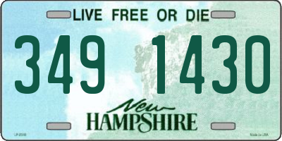 NH license plate 3491430