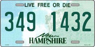 NH license plate 3491432