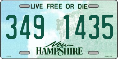 NH license plate 3491435