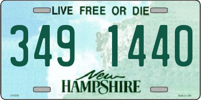 NH license plate 3491440