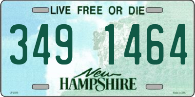 NH license plate 3491464