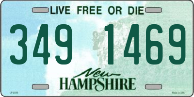 NH license plate 3491469