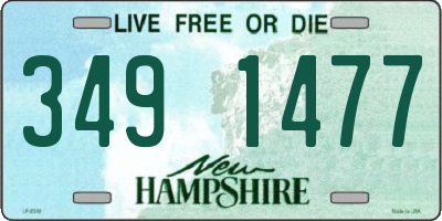 NH license plate 3491477