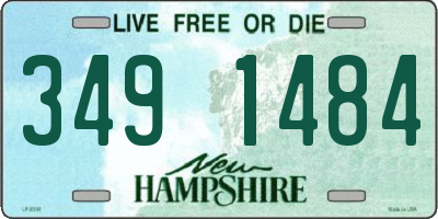 NH license plate 3491484