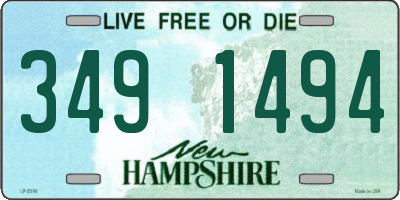 NH license plate 3491494