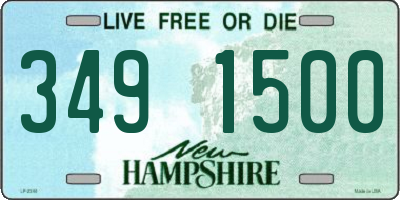 NH license plate 3491500
