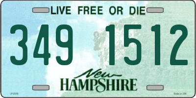 NH license plate 3491512