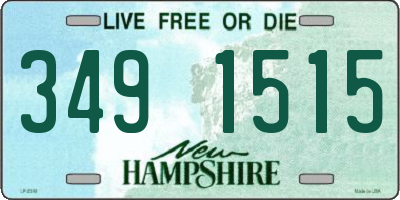 NH license plate 3491515