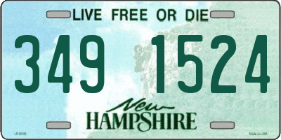NH license plate 3491524