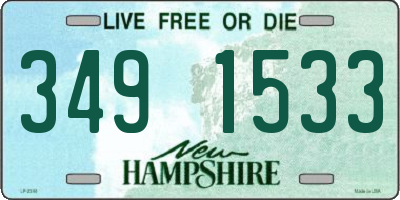 NH license plate 3491533