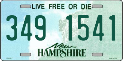NH license plate 3491541