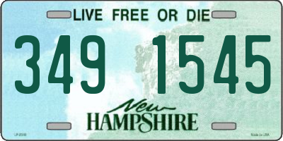 NH license plate 3491545