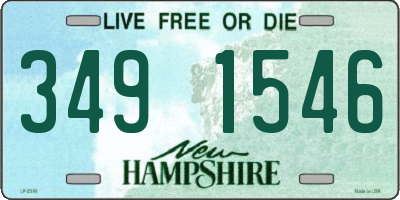 NH license plate 3491546