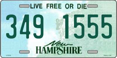 NH license plate 3491555