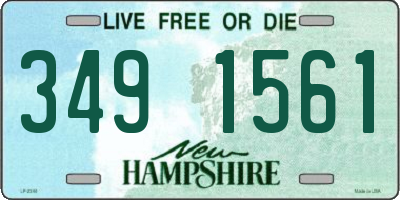NH license plate 3491561