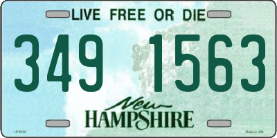 NH license plate 3491563