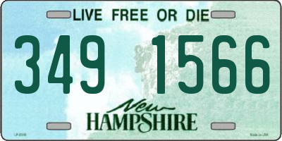 NH license plate 3491566