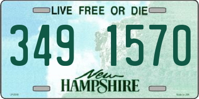 NH license plate 3491570