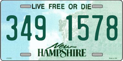 NH license plate 3491578