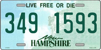 NH license plate 3491593