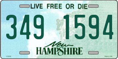 NH license plate 3491594