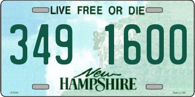 NH license plate 3491600