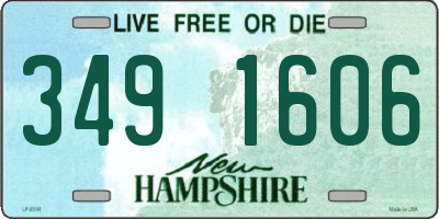 NH license plate 3491606