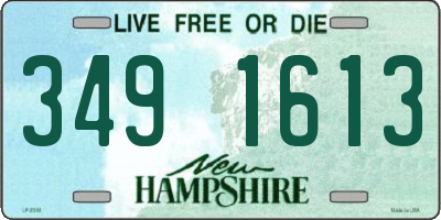 NH license plate 3491613