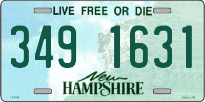 NH license plate 3491631