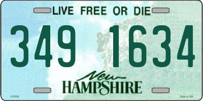 NH license plate 3491634