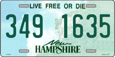 NH license plate 3491635
