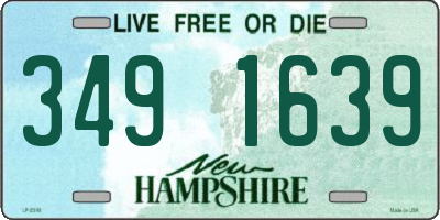 NH license plate 3491639