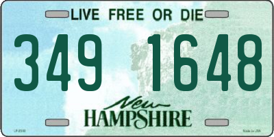 NH license plate 3491648