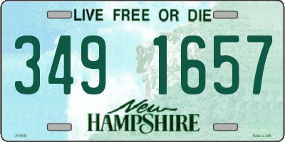 NH license plate 3491657