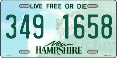 NH license plate 3491658