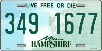 NH license plate 3491677