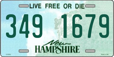 NH license plate 3491679