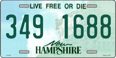 NH license plate 3491688