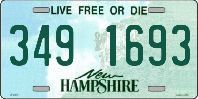 NH license plate 3491693