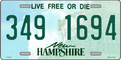 NH license plate 3491694